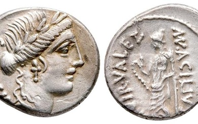 Roman Imperatorial, Man. Acilius Glabrio, Rome, 49 BC. AR Denarius...
