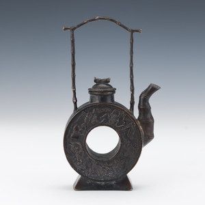 Round Metal Teapot