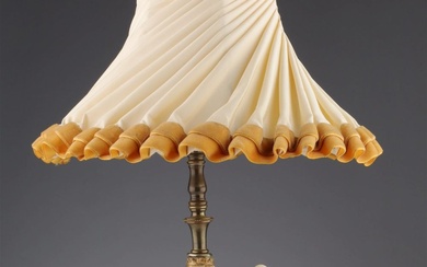 Royal Worcester Cornucopia Gilt Creamware Lamp