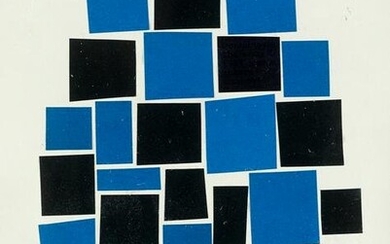 SIEP VAN DEN BERG (1913 / 1998) "Blue collage", 1980