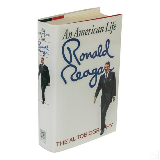 SIGNED President Ronald Reagan American Life Book