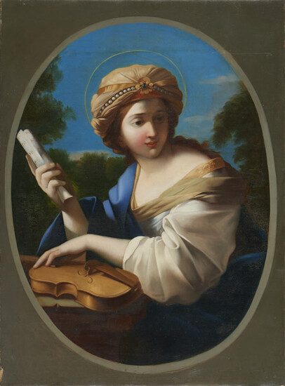 Santa Cecília, Óleo s/tela, 99 x 73,5 cm.