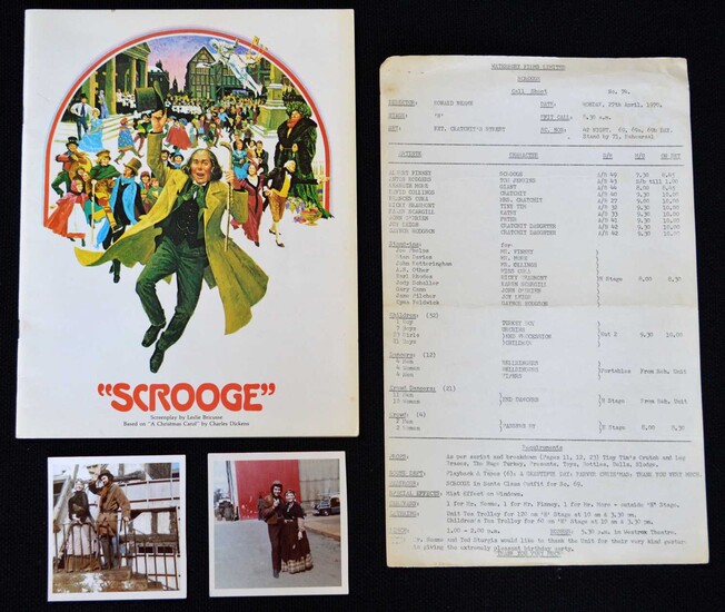 'Scrooge' 1970 Film memorabilia