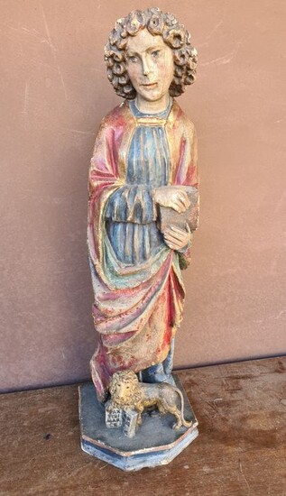 Sculpture, San Marco - 65 cm - Wood - 19th century
