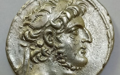 Seleucid Kingdom. Demetrius III Eucaerus (c. 96-87 BC). AR Tetradrachm,dated SE 218=95/4 BC