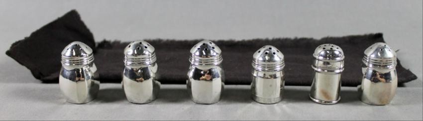 Set Of 6 Assorted Sterling Salts