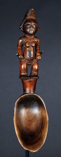 Spoon (1) - Wood - Gabon - 1st half 20th century