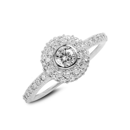 Stambolian White Gold and Diamond Cocktail Ring