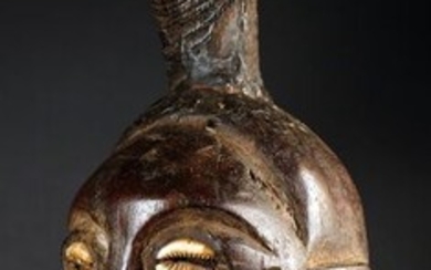 Statue(s) (1) - Cauris, Horn, Raphia, Shell, Wood - Congo DRC - Mid 20th century