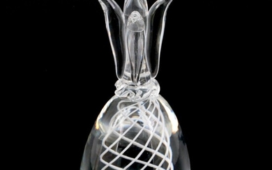 Steuben Swirl Art Glass Pineapple