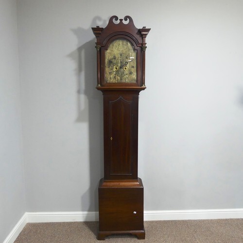 Thomas Simson, Hertford, a mahogany 8-day longcase clock wit...