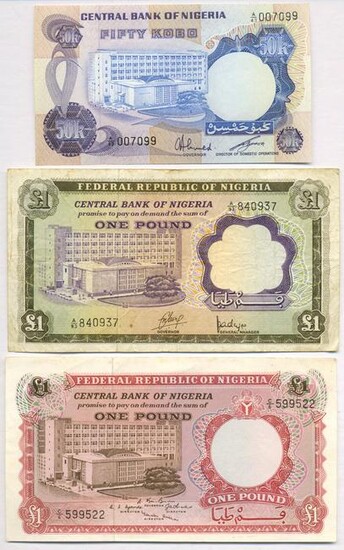 Three (3) Nigerian Banknotes