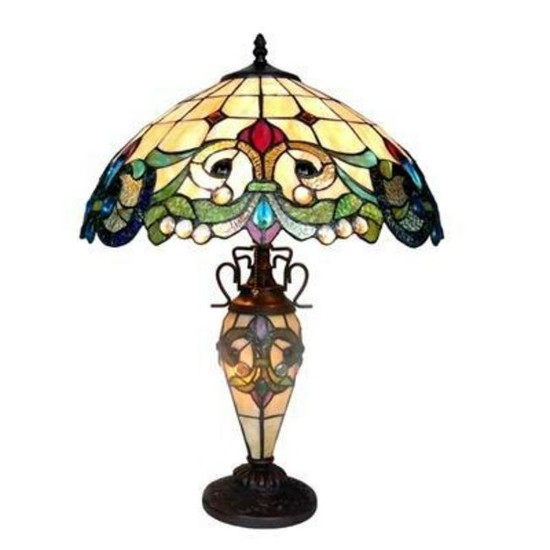Tiffany-style Victorian Table Lamp