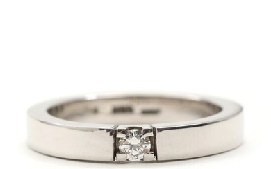 SOLD. Toftegaard: Diamond ring set with brilliant-cut diamond weighing 0.10 ct., mounted in 14k white...