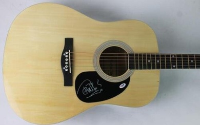 Tommy Chong Up In Smole Signed Acoustic Guitar PSA/DNA #Q51370