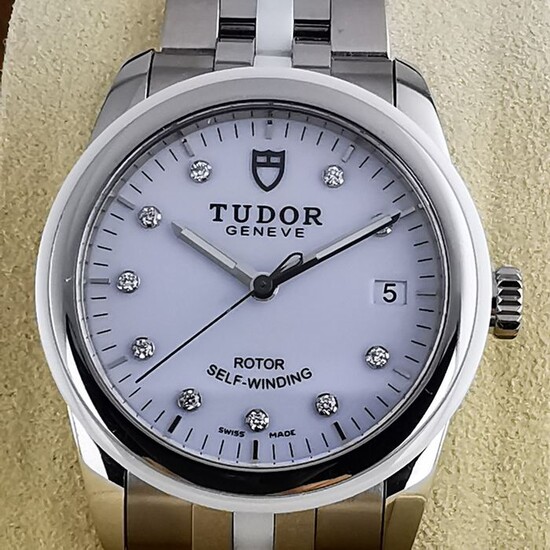Tudor - Glamour Date Diamonds Dial - Ref. 55010 W - Unisex - 2011-present