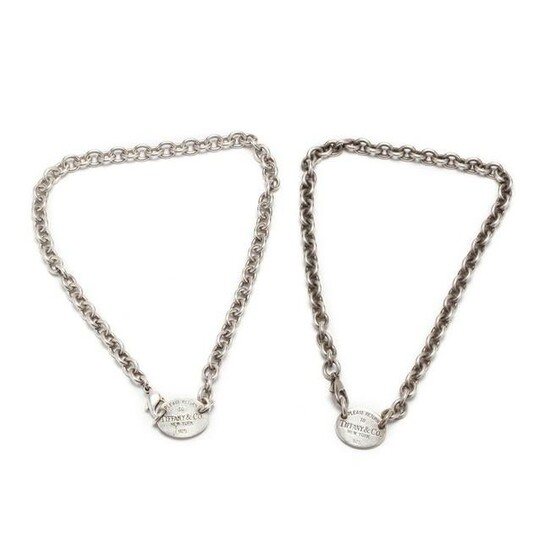Two Sterling Silver Necklaces, Tiffany & Co.