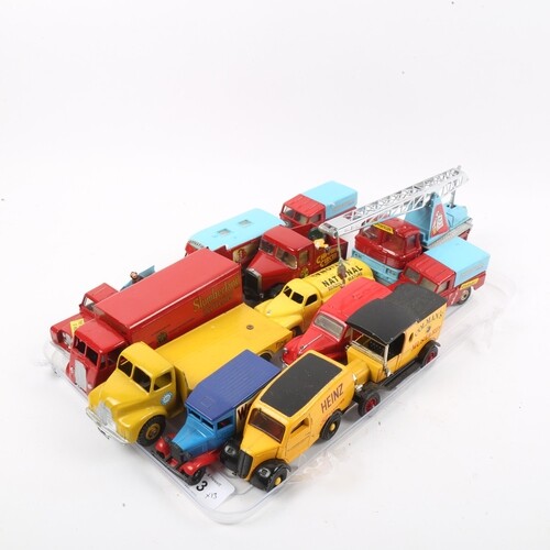 Various Dinky and Corgi diecast model advertising cars and v...