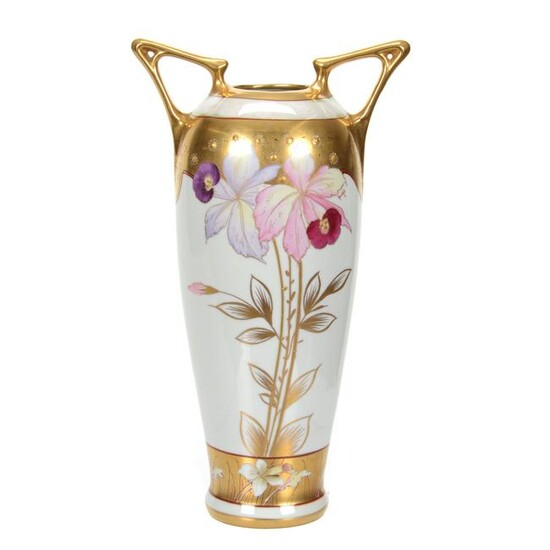 Vase, Two Handles, Pickard Mark #5