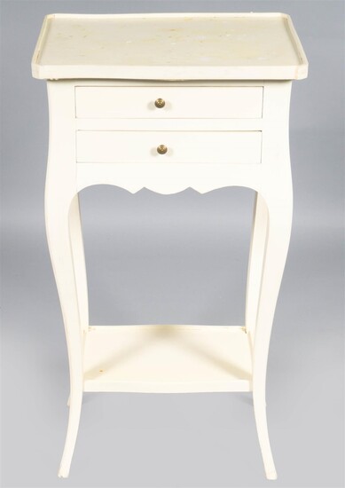 WHITE PAINTED SIDE TABLE
