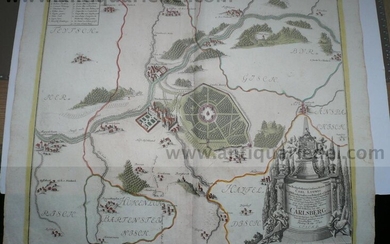 Weikersheim an der Tauber, anno 1747, Karte, Homann Erben
