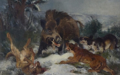 Weisgerber, Carl: Wildschweinhatz