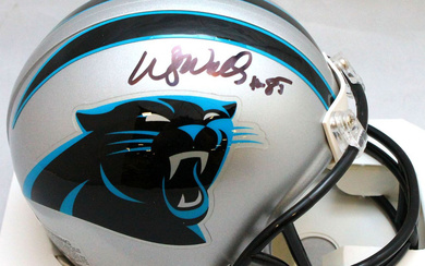 Wesley Walls Signed Panthers Mini Helmet (JSA Hologram)