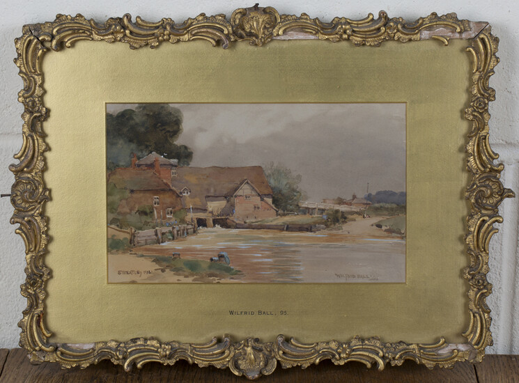 Wilfrid Ball - 'Streatley Mill' and 'Goring on Thames', a pair of watercolours