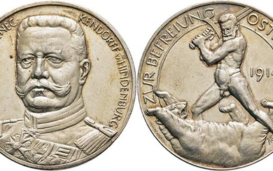 Wilhelm II. 1888-1918, Medaille 1914 (Lauer; Stempel von August Hummel)...