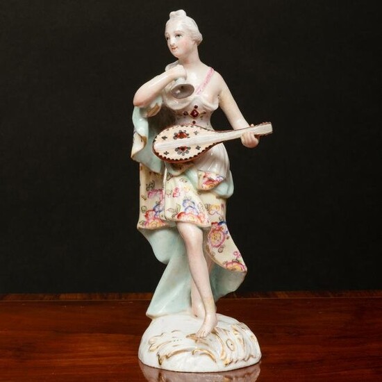Worcester Porcelain Figure of a Mythical Musician