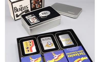 Zippo lighters, The Beatles: three 'Yellow Submarine' editio...