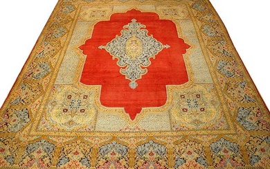 10 x 14 Semi Antique Persian Kerman Rug