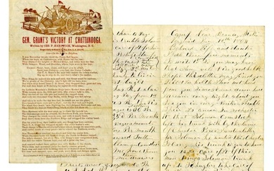 1864 Civil War Letter from Union Sharpshooter, on US Grant Stationery