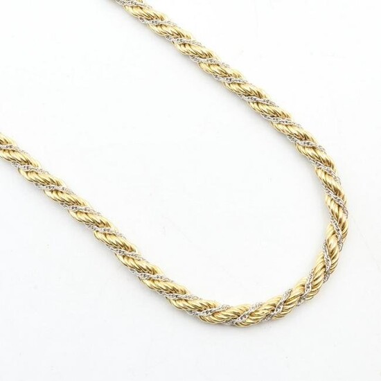 18K Gold Rope Necklace