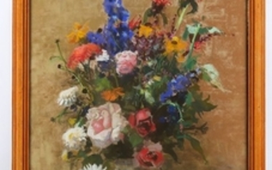 Archibald Russell William Allan (1878-1959), 'Midsummer flowers', pastel...
