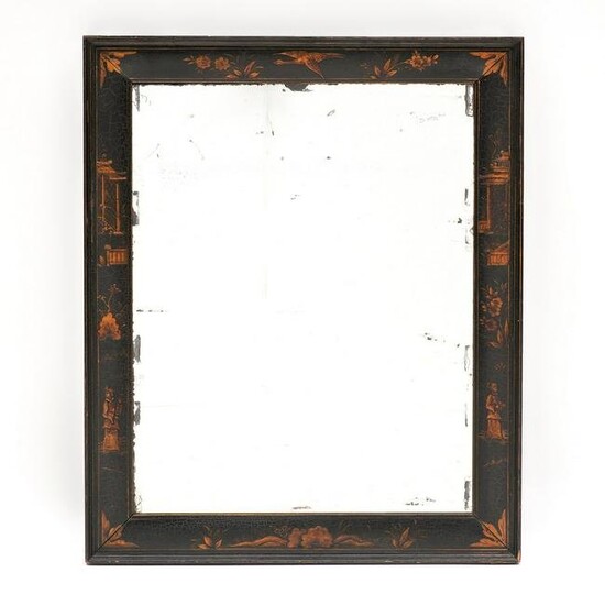 19th Century Chinoiserie Decorated Wall Mirror