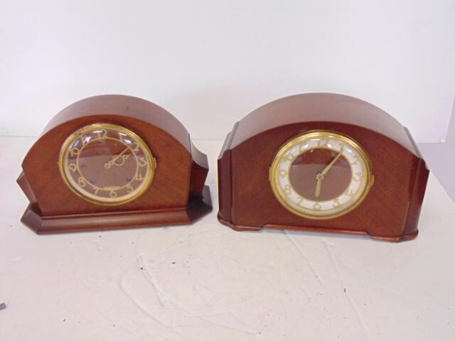 2 Seth Thomas Mantel Clocks, 1939 Console 6W, wind, 8