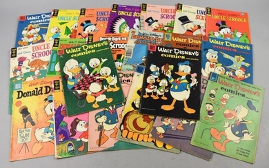 (21) Donald Duck Comic Books 1955-1970's