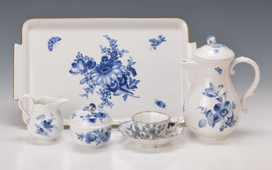 Five tableware parts Meissen, around 1890 until...