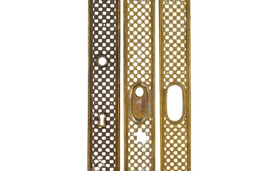 (3 Pc) French Gilt Bronze Hardware Decorative Grouping Set