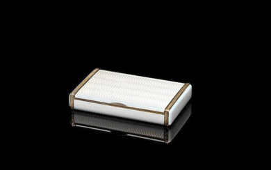 A jewelled silver-gilt and enamel cigarette case