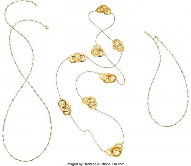 55094: Gold Necklaces, Tiffany & Co. The lot includes