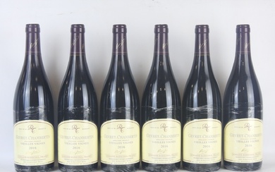 6 bouteilles Gevrey Chambertin Vieilles Vignes 2016 Domaine Rossignol-Trapet