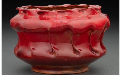 79094: George Ohr Glazed Earthenware Vase, circa 1900 M