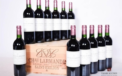 12 bouteilles CHÂTEAU LARMANDE St Emilion GCC 1997…