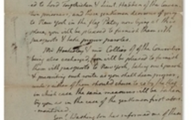 JEFFERSON, Thomas (1743-1826). Autograph letter signed (''Th:Jefferson'') as Governor of Virginia [to Francis Taylor], Richmond, Virginia, 13 May 1780.