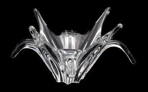A Baccarat Crystal Bowl Height 7 1/4 x diameter 13 1/2