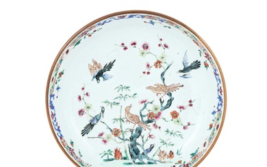 A Chinese Famille Rose dish