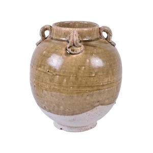 A Chinese celadon glazed pottery vase