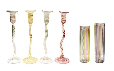 A GROUP OF STUDIO GLASS